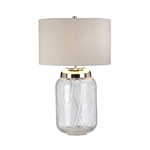Stolná lampa Sola - 2 svetelné zdroje - Strieborné tienidlo Quintiesse small 2