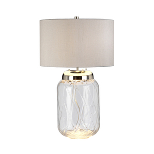 Stolná lampa Sola - 2 svetelné zdroje - Strieborné tienidlo Quintiesse small 3