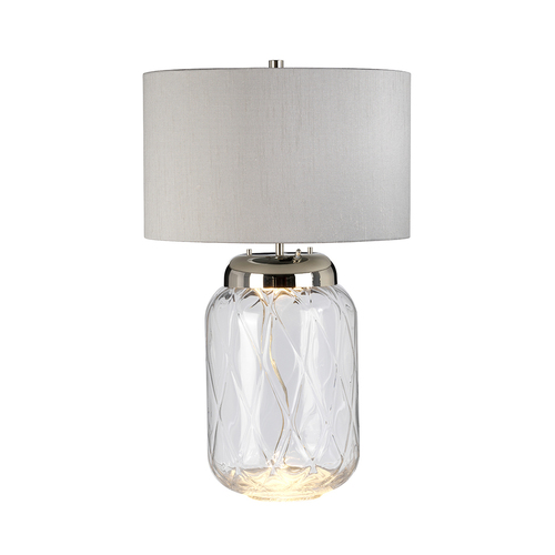 Skontrolujte Stolná lampa Sola - 2 svetelné zdroje - Strieborné tienidlo Quintiesse