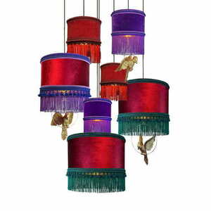 Luster Las Plumas OAHU LPOH7, 7 × E27, zamat a strapce small 0
