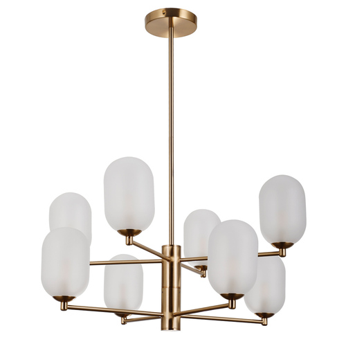 Skontrolujte Závesná lampa Italux Perano 8x LED satén hnedá PND-4215-8A-HBR-SAT