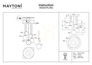 Závesné svietidlo BASIC FORM MOD321PL-05G Maytoni small 7