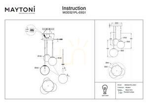 Závesné svietidlo BASIC FORM MOD321PL-03G1 Maytoni small 5