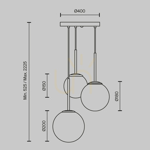 Závesné svietidlo BASIC FORM MOD321PL-03G1 Maytoni small 6