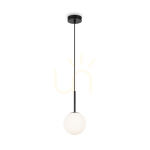 Závesné svietidlo BASIC FORM biela guľa 15 cm čierne E14 MOD321PL-01B Maytoni small 2