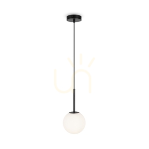 Závesné svietidlo BASIC FORM biela guľa 15 cm čierne E14 MOD321PL-01B Maytoni small 4