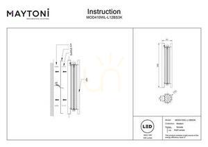SONATA MOD410WL-L12BS3K nástenné svietidlo Maytoni small 7