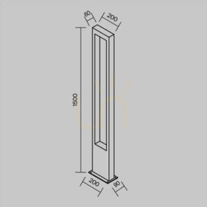 Vonkajšia stojaca lampa BONN O425FL-L20GF IP65 Maytoni small 10