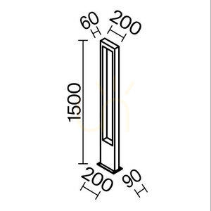 Vonkajšia stojaca lampa BONN O425FL-L20GF IP65 Maytoni small 12