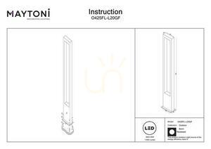 Vonkajšia stojaca lampa BONN O425FL-L20GF IP65 Maytoni small 9