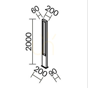 Vonkajšia stojaca lampa BONN O425FL-L25GF IP65 Maytoni small 10
