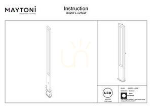 Vonkajšia stojaca lampa BONN O425FL-L25GF IP65 Maytoni small 7