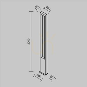 Vonkajšia stojaca lampa BONN O425FL-L25GF IP65 Maytoni small 8