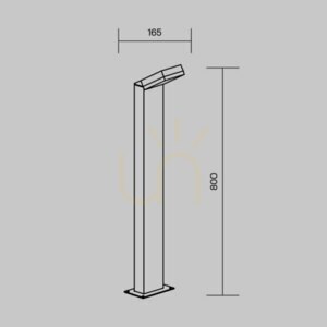 PASO svetelný stĺpik O595FL-L12B3K IP54 Maytoni small 8