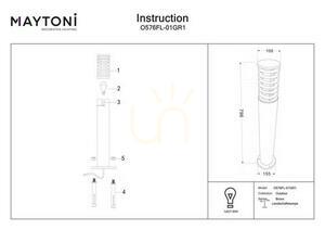 Svetelný stĺpik BRONX O576FL-01GR1 IP54 Maytoni small 5