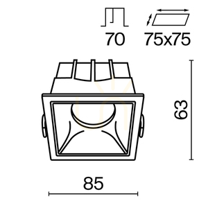 ALFA LED vstavané svietidlo DL043-01-15W3K-D-SQ-W Maytoni small 9