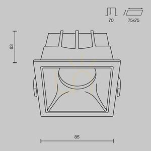 ALFA LED vstavané svietidlo DL043-01-15W3K-SQ-W Maytoni small 7