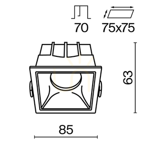 ALFA LED vstavané svietidlo DL043-01-15W3K-SQ-W Maytoni small 9