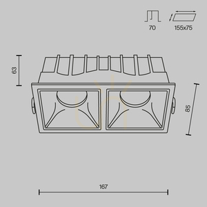 ALFA LED vstavané svietidlo DL043-02-15W4K-SQ-W Maytoni small 7