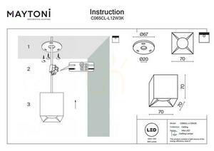 ALFA LED plafón C065CL-L12W3K Maytoni small 4