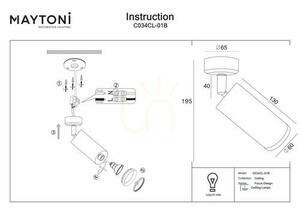 Plafón FOCUS DESIGN C034CL-01B Maytoni small 4