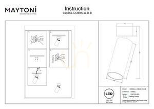 FOCUS LED plafón C055CL-L12B4K-W-D-B Maytoni small 7