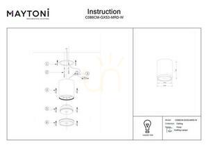 HOOP Plafond C086CM-GX53-MRD-W Maytoni small 4
