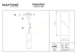 Plafón DAFNE C027CL-L10B Maytoni small 7