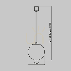 Závesné svietidlo LUNA P039PL-5W4K-20-B Maytoni small 4