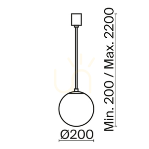 Závesné svietidlo LUNA P039PL-5W4K-20-B Maytoni small 6