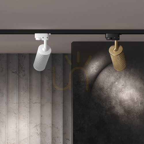 Skontrolujte FOCUS DESIGN TR011-1-GU10-W reflektor pre prípojnice Maytoni