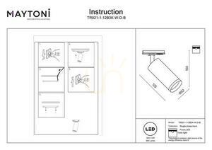 FOCUS LED reflektor na zbernicu TR021-1-12B3K-W-D-B Maytoni small 5