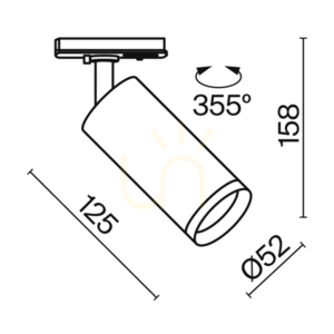 FOCUS LED reflektor na zbernicu TR021-1-12W4K-W-W Maytoni small 7