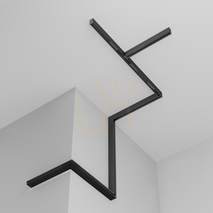 Magnetická lišta Maytoni Exility 48 V, čierna, 200 cm, TRX034-412B + koncovky small 4