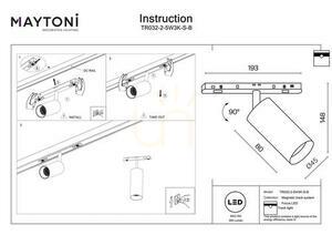 FOCUS LED reflektor na zbernicu TR032-2-5W3K-S-B Maytoni small 7