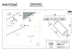 FOCUS LED reflektor na zbernicu TR032-4-5W3K-S-DS-B Maytoni small 7