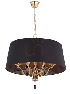 Luster Jupiter EGIDA EG 6 ms 1796, zlatý a čierny, 6 × E27 max. 15 W small 2