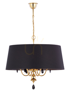 Luster Jupiter EGIDA EG 6 ms 1796, zlatý a čierny, 6 × E27 max. 15 W small 0
