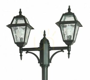 Vonkajší stĺpikový lampáš SU-MA OGMWN 2 N čierny patina nastaviteľný 185-285 cm small 1