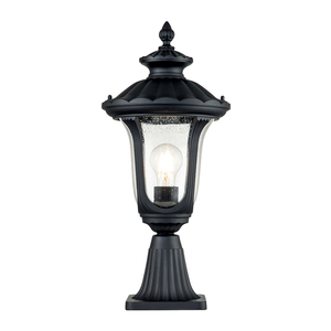 Chicago 1 Light Small Pedestal Lantern Elstead small 0