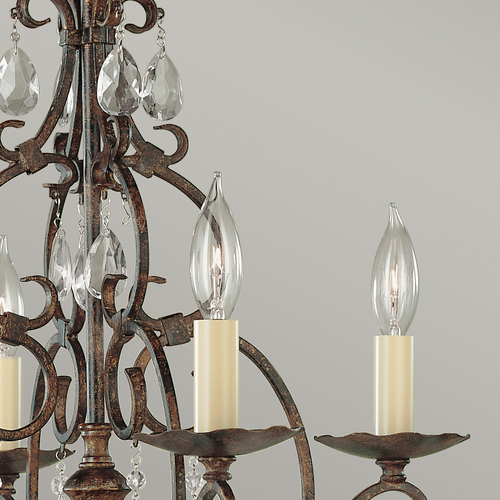 Skontrolujte Luster Chateau - 4 svetelné zdroje - Mocha Bronze Elstead