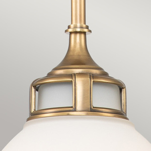 Závesné svietidlo Elstead Amelia stredné, 1 × E27, mosadz Heritage, HK-AMELIA-P-M-HB small 2