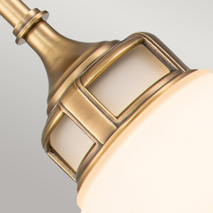Malé závesné svietidlo Amelia - 1 svetelný zdroj - Mosadz Heritage Brass Elstead small 4