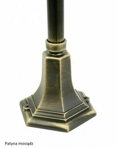 Vonkajšie stojace svietidlo SU-MA čierne s patinou 110 cm K 5002/2/N small 9