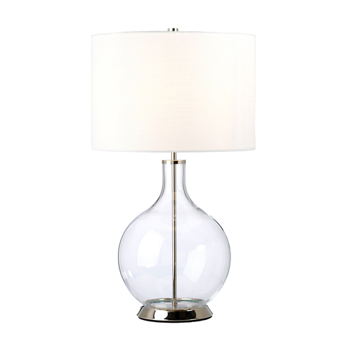 Skontrolujte Stolová lampa Orb 1 Light (kompletná s bielym tienidlom) Elstead