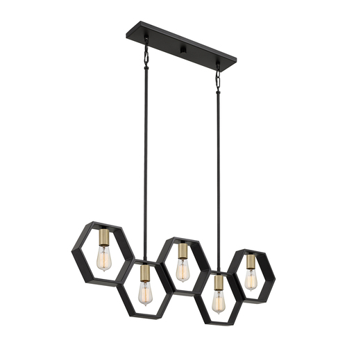 Skontrolujte Bismarck 5 Light Linear Pendant Elstead