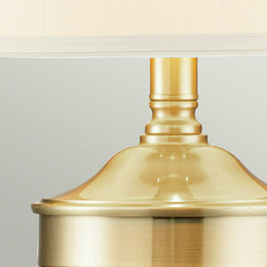 Dennison 1 svetelná stolová lampa - brúsená mosadz Elstead small 2