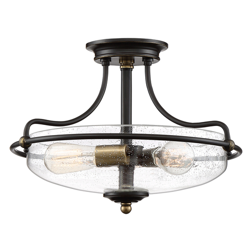 Skontrolujte Griffin 3 Light Semi-flush Mount Elstead