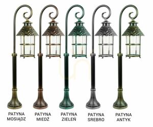 Vonkajšia stojacia lampa SU-MA Toledo K 5002/3/R čierna patina 86 cm small 5