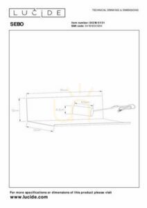 Nástenné svietidlo Lucide SEBO biele vintage E27 06218/01/31 small 7